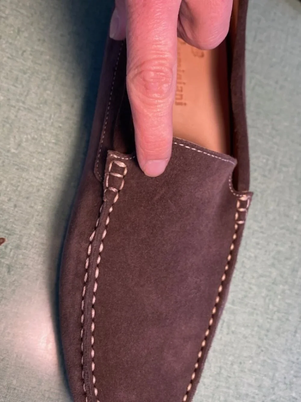 Bruno Parmigiani Made in Italy Brown Suede Driving Shoes M Size EU 40 (US7-7.5)